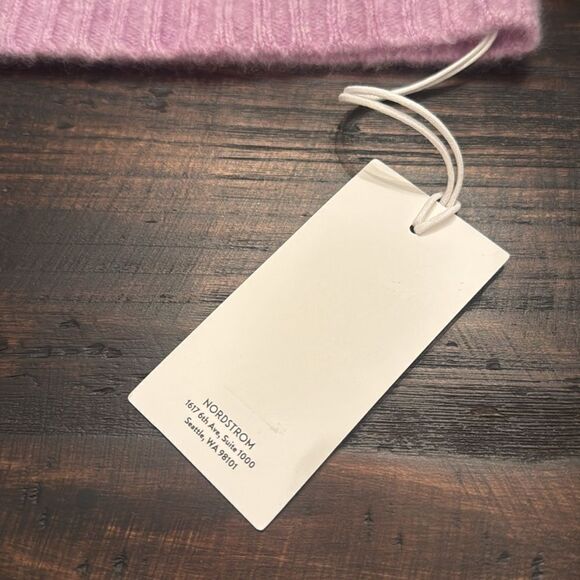 NWT Nordstrom Cashmere beanie LILAC